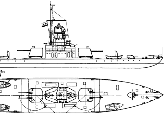 Корабль Россия - Szitka [Monitor] - чертежи, габариты, рисунки